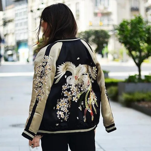 Embroidered Bomber Jacket