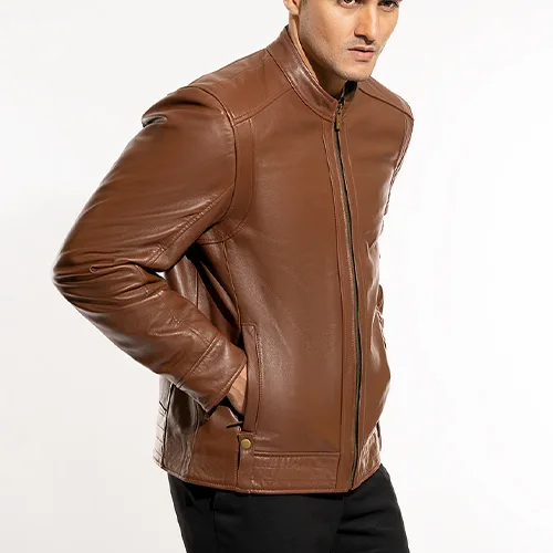 Leather Bomber Jacket