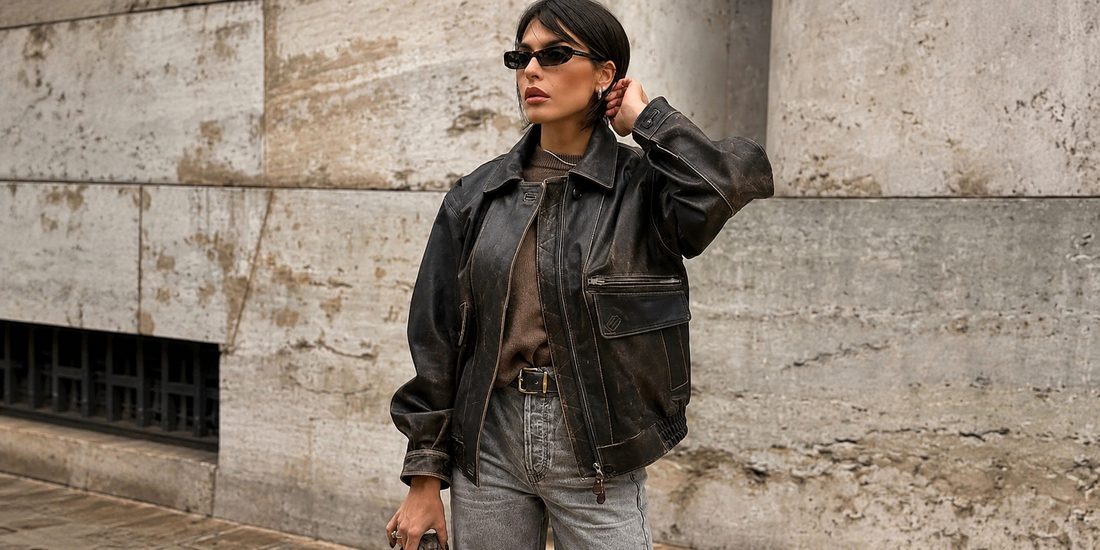 brown leather jacket women's oversized-leather bomber jacket women oversized-womens brown leather jacket