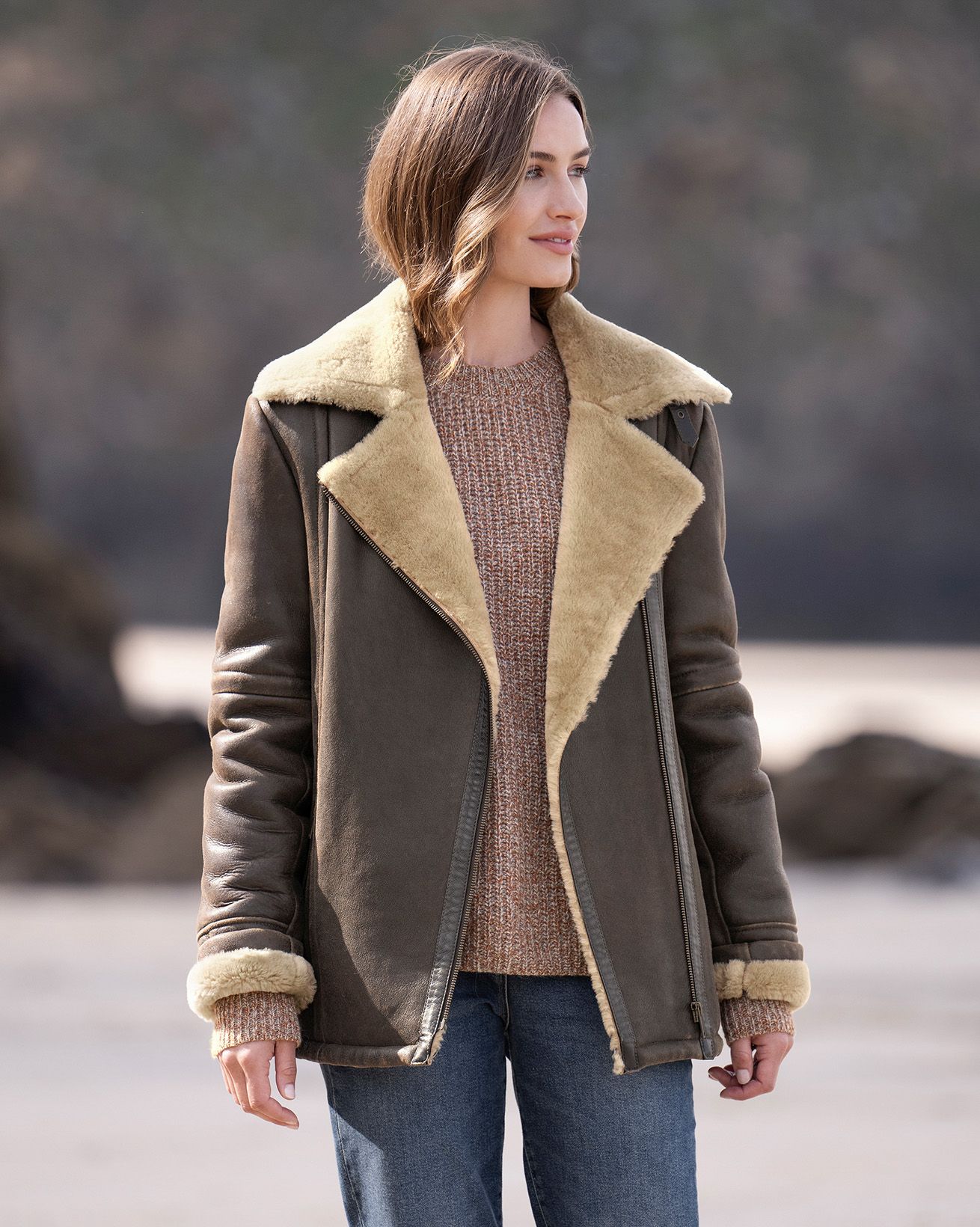 Shearling Leather Jacket