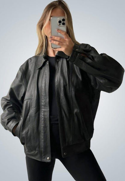 90s leather jacket-black leather jacket oversized- ladies oversized bomber jacket-vintage oversized leather jacket-oversized leather jacket vintage-oversized vintage leather jacket-oversize leather jacket vintage-oversize vintage leather jacket