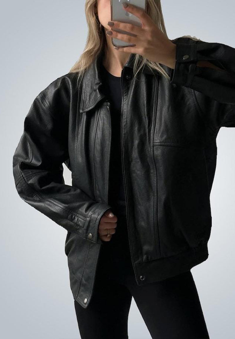 90s leather jacket-black leather jacket oversized- ladies oversized bomber jacket-vintage oversized leather jacket-oversized leather jacket vintage-oversized vintage leather jacket-oversize leather jacket vintage-oversize vintage leather jacket