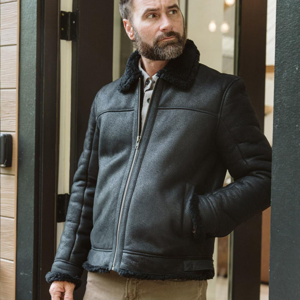 black shearling jacket mens-black mens shearling jacket-shearling coats on sale- men shearling jacket- black shearling jacket- black leather jacket with shearling-sale shearling coat-coats shearling-men's leather shearling jacket-men's shearling jackets-men's lamb shearling coat-mens leather jacket with shearling-shearling leather jacket for men-mens shearling jacket sale- black shearling aviator jacket
