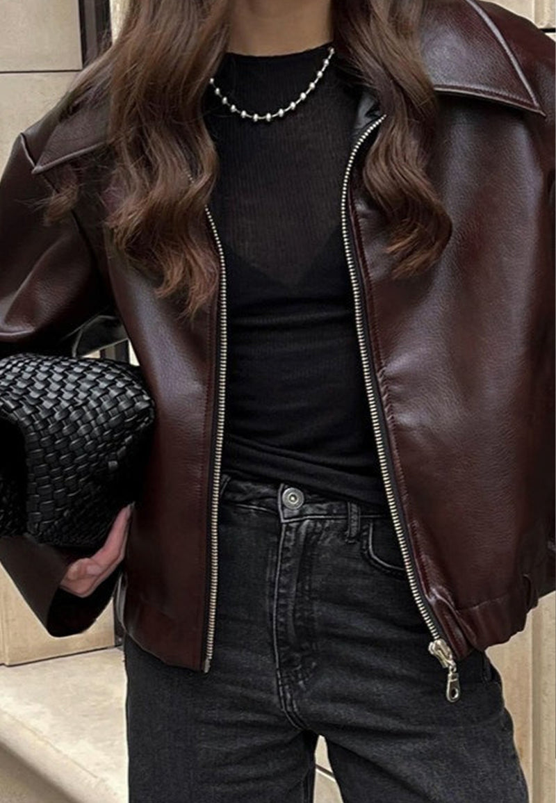 vintage brown leather jacket-oversized brown leather jacket-90s leather jacket-brown leather jacket retro-retro brown leather jacket-genuine brown leather jacket-oversized leather moto jacket-vintage oversized leather jacket-oversized leather jacket vintage-oversized vintage leather jacket-oversize vintage leather jacket-women's vintage brown leather jacket