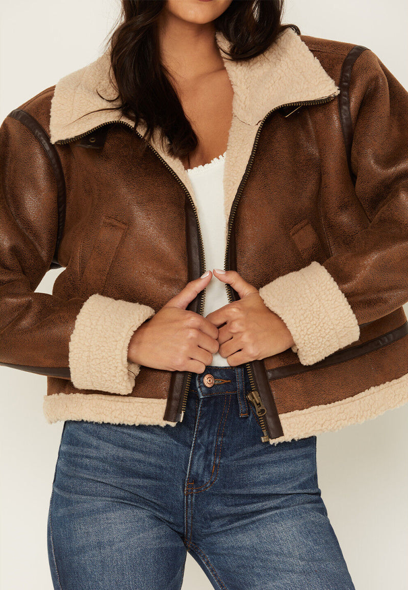 brown shearling jacket-brown leather vintage jacket-brown genuine leather shearling jacket-brown genuine leather shearling jacket-retro brown leather jacket-shearling leather jacket womens-oversized shearling jacket-brown shearling leather jacket-vintage oversized leather jacket-women's shearling bomber jacket-relaxed fit jacket-shearling bomber jacket womens-shearling leather jacket women-leather jacket with shearling collar-women's vintage brown leather jacket