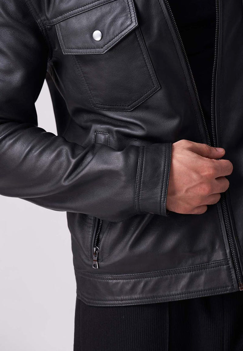 Sheepskin leather jacket-motorcycle leather jacket black-mens sheepskin leather jacket-mens leather motorcycle jacket​-mens black leather racing jacket​-mens black leather jacket-black sheepskin leather jacket-black biker leather jackets-biker leather jackets men-best leather jackets for men