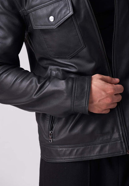 Sheepskin leather jacket-motorcycle leather jacket black-mens sheepskin leather jacket-mens leather motorcycle jacket​-mens black leather racing jacket​-mens black leather jacket-black sheepskin leather jacket-black biker leather jackets-biker leather jackets men-best leather jackets for men