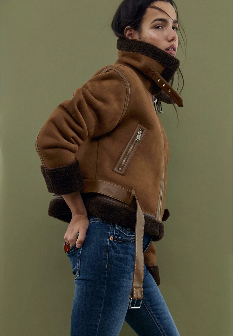 brown shearling jacket-brown leather vintage jacket-brown genuine leather shearling jacket-brown genuine leather shearling jacket-retro brown leather jacket-shearling leather jacket womens-brown shearling leather jacket-women's shearling bomber jacket-shearling bomber jacket womens-shearling leather jacket women-leather jacket with shearling collar-women's vintage brown leather jacket