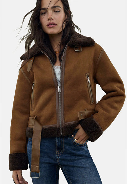brown shearling jacket-brown leather vintage jacket-brown genuine leather shearling jacket-brown genuine leather shearling jacket-retro brown leather jacket-shearling leather jacket womens-brown shearling leather jacket-women's shearling bomber jacket-shearling bomber jacket womens-shearling leather jacket women-leather jacket with shearling collar-women's vintage brown leather jacket