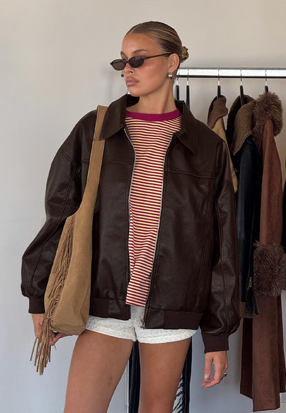 vintage brown leather jacket-oversized brown leather jacket-90s leather jacket-brown leather jacket retro-retro brown leather jacket-genuine brown leather jacket-oversized leather moto jacket-vintage oversized leather jacket-oversized leather jacket vintage-oversized vintage leather jacket-oversize vintage leather jacket-women's vintage brown leather jacket