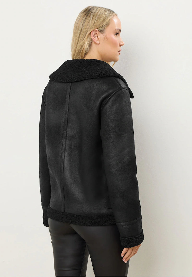 shearling leather jacket womens-women's shearling bomber jacket-shearling bomber jacket womens-shearling leather jacket women-leather jacket with shearling collar-black shearling jacket-vintage black leather bomber jacket-black shearling leather jacket