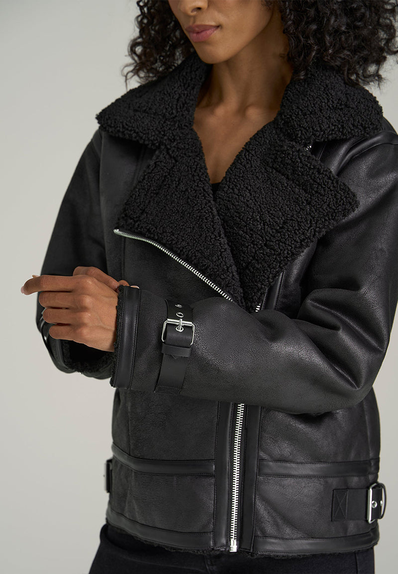 shearling leather jacket womens-oversized shearling jacket-vintage oversized leather jacket-women's shearling bomber jacket-relaxed fit jacket-shearling bomber jacket womens-shearling leather jacket women-leather jacket with shearling collar-women's vintage brown leather jacket-black shearling jacket-vintage black leather bomber jacket-brown genuine leather shearling jacket-black shearling leather jacket