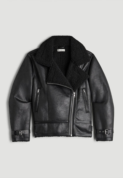 shearling leather jacket womens-oversized shearling jacket-vintage oversized leather jacket-women's shearling bomber jacket-relaxed fit jacket-shearling bomber jacket womens-shearling leather jacket women-leather jacket with shearling collar-women's vintage brown leather jacket-black shearling jacket-vintage black leather bomber jacket-brown genuine leather shearling jacket-black shearling leather jacket