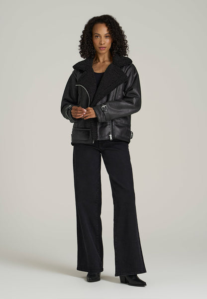 shearling leather jacket womens-oversized shearling jacket-vintage oversized leather jacket-women's shearling bomber jacket-relaxed fit jacket-shearling bomber jacket womens-shearling leather jacket women-leather jacket with shearling collar-women's vintage brown leather jacket-black shearling jacket-vintage black leather bomber jacket-brown genuine leather shearling jacket-black shearling leather jacket