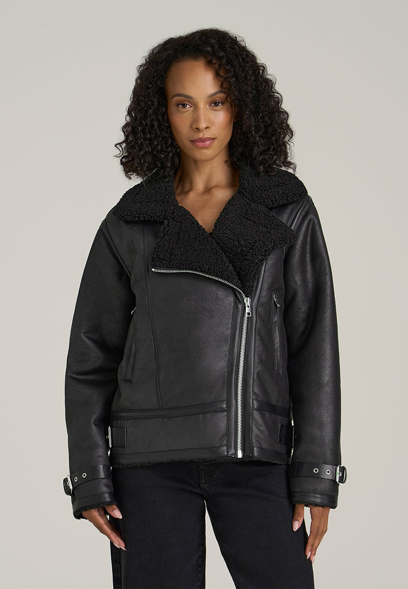 shearling leather jacket womens-oversized shearling jacket-vintage oversized leather jacket-women's shearling bomber jacket-relaxed fit jacket-shearling bomber jacket womens-shearling leather jacket women-leather jacket with shearling collar-women's vintage brown leather jacket-black shearling jacket-vintage black leather bomber jacket-brown genuine leather shearling jacket-black shearling leather jacket