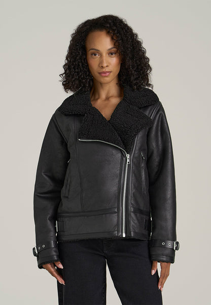 shearling leather jacket womens-oversized shearling jacket-vintage oversized leather jacket-women's shearling bomber jacket-relaxed fit jacket-shearling bomber jacket womens-shearling leather jacket women-leather jacket with shearling collar-women's vintage brown leather jacket-black shearling jacket-vintage black leather bomber jacket-brown genuine leather shearling jacket-black shearling leather jacket