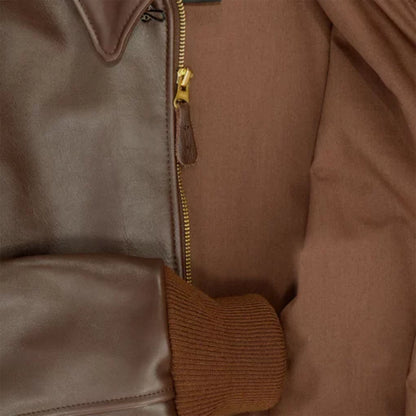 Men’s B3 RAF Aviator Sheepskin Shearling Brown Leather Vintage Jacket