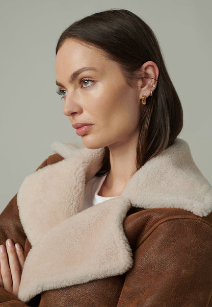 brown shearling jacket-brown leather vintage jacket-brown genuine leather shearling jacket-brown genuine leather shearling jacket-retro brown leather jacket-shearling leather jacket womens-oversized shearling jacket-brown shearling leather jacket-vintage oversized leather jacket-women's shearling bomber jacket-relaxed fit jacket-shearling bomber jacket womens-shearling leather jacket women-leather jacket with shearling collar-women's vintage brown leather jacket
