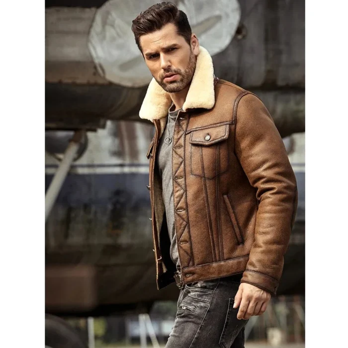 mens shearling jacket-shearling jacket-mens leather shearling jacket-sheepskin jacket mens-trucker jacket mens-brown shearling jacket-sheepskin shearling jacket-men collar jackets-mens leather shearling jacket-shearling trucker jacket-brown jacket men-mens brown trucker jacket-brown trucker jacket-raf jackets