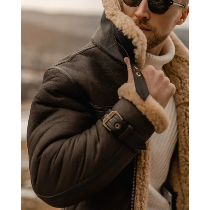 men shearling short coat-sheepskin coats men-shearling aviator coats-sheepskin leather coats-real shearling leather- shearling collar coat-b3 sheepskin shearling jacket-RAF brown Sheepskin Jacket-RAF shearling coat-mens brown shearling coat-mens brown sheepskin jacket-brown leather shearling coat mens-sheepskin coat