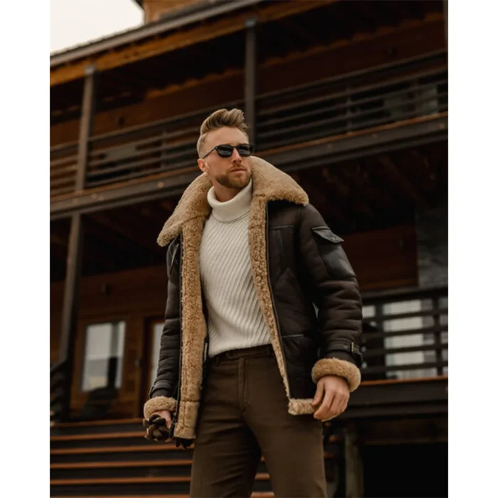 men shearling short coat-sheepskin coats men-shearling aviator coats-sheepskin leather coats-real shearling leather- shearling collar coat-b3 sheepskin shearling jacket-RAF brown Sheepskin Jacket-RAF shearling coat-mens brown shearling coat-mens brown sheepskin jacket-brown leather shearling coat mens-sheepskin coat