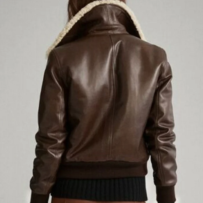 women's bomber jacket-leather bomber jacket women-ladies bomber jacket-brown leather bomber jacket womens-womens brown bomber jacket-brown womens leather bomber jacket-womens sheepskin aviator jacket