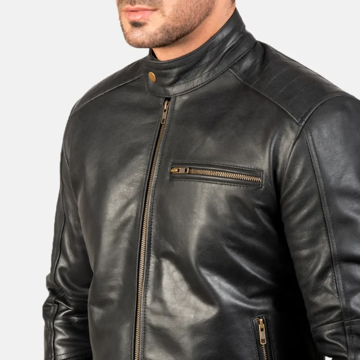 black leather jacket-mens black leather jacket-cowhide jackets for men-black real leather jacket-leather jacket in black-men in black leather jacket-black leather jacket with collar-mens black biker jacket-biker jacket-mens black leather biker jacket