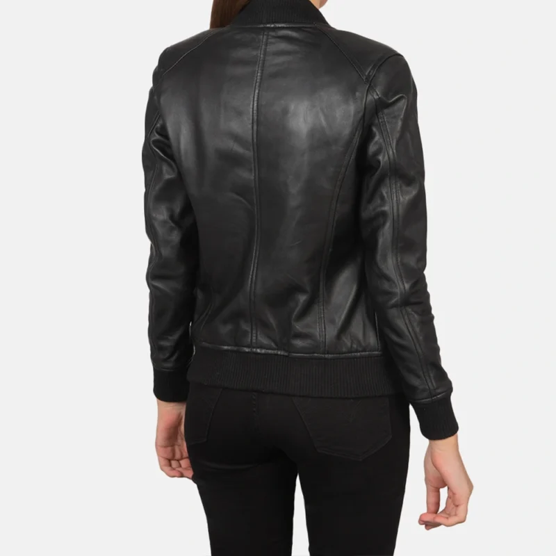 women's bomber jacket-leather bomber jacket women-ladies bomber jacket-black leather bomber jacket womens-womens black bomber jacket-black bomber jacket for women-women's sheepskin jacket