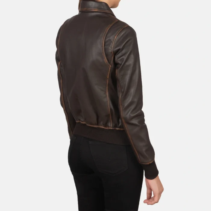 women's bomber jacket-leather bomber jacket women-ladies bomber jacket-brown leather bomber jacket womens-womens brown bomber jacket-brown womens leather bomber jacket-a2 leather bomber jacket-wwii a2 flight jacket