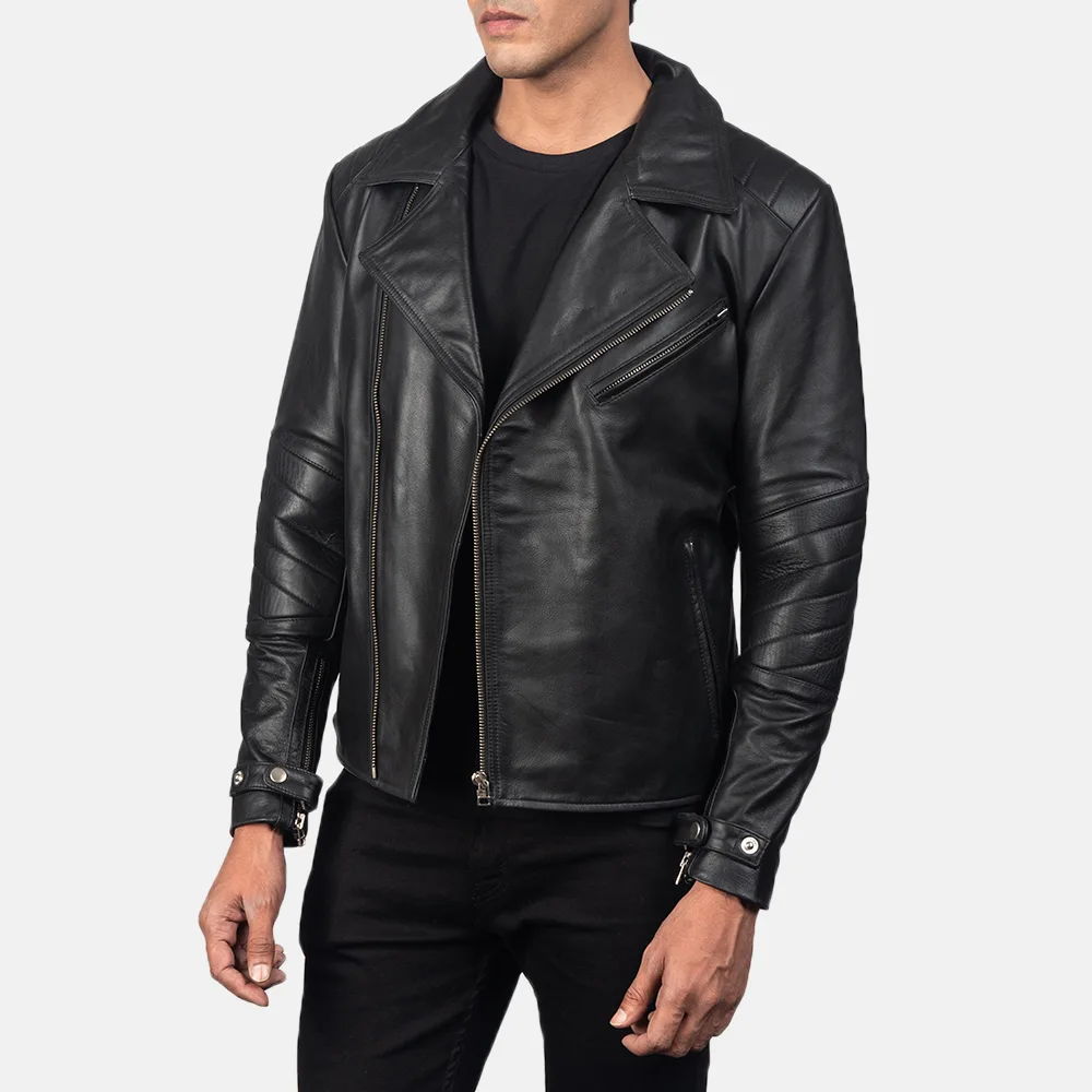 black leather jacket-mens black leather jacket-men's cowhide leather jacket-black real leather jacket-leather jacket in black-men in black leather jacket-black leather jacket with collar-mens black biker jacket-biker jacket-mens black leather biker jacket-cowhide jackets for men