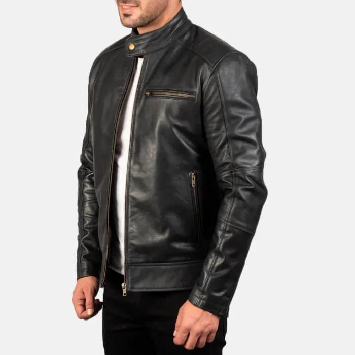 black leather jacket-mens black leather jacket-cowhide jackets for men-black real leather jacket-leather jacket in black-men in black leather jacket-black leather jacket with collar-mens black biker jacket-biker jacket-mens black leather biker jacket