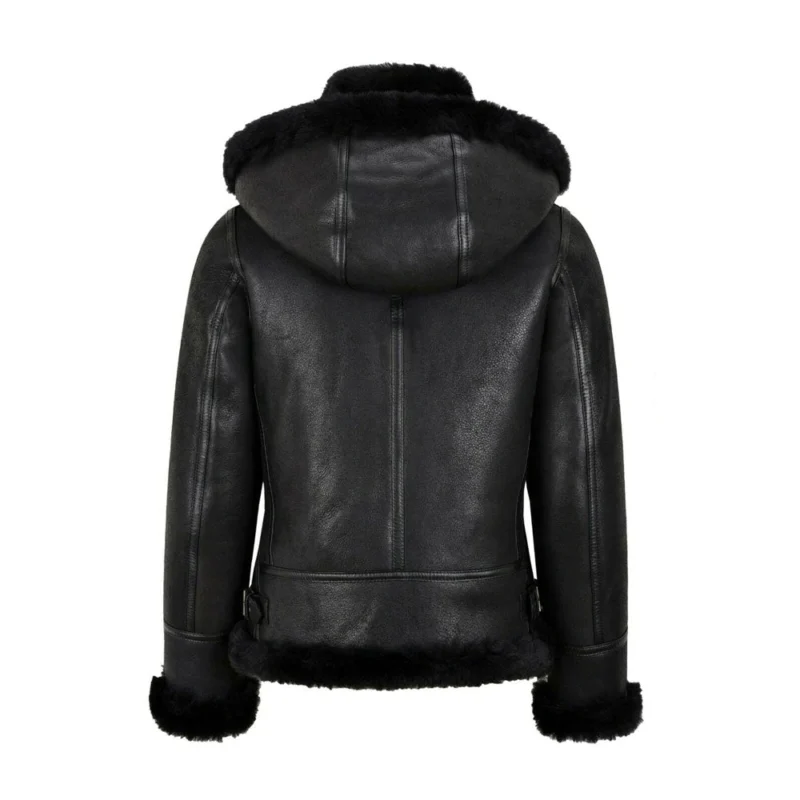 women shearling jacket, shearling jacket, womens leather shearling jacket, black sheepskin jacket womens, b3 bomber jacket, black leather shearling jacket, sheepskin shearling jacket, black shearling jacket womens, ladies shearling jacket, hooded shearling jacket, womens hooded jacket, sheepskin leather jacket women's, sheepskin jacket women