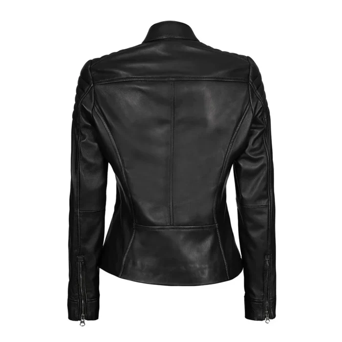 womens leather jackets-black leather jacket for womens-black leather racer jacket-cafe racer leather jacket-womens leather racer jacket-racer moto jacket