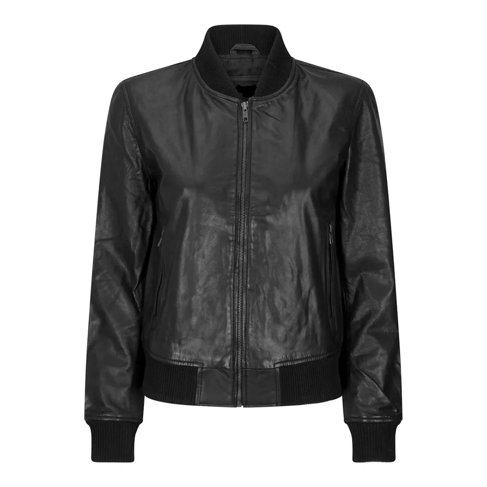 womens black leather jacket-black leather jacket-black bomber jacket-black bomber jacket womens-ladies black bomber jacket