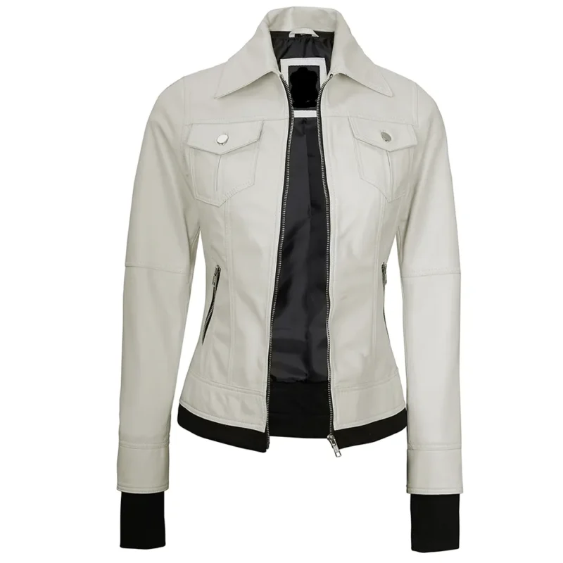 womens leather jackets-off white bomber jacket-womens leather motorcycle jacket-womens leather racer jacket-womens biker jacket-off white leather jacket