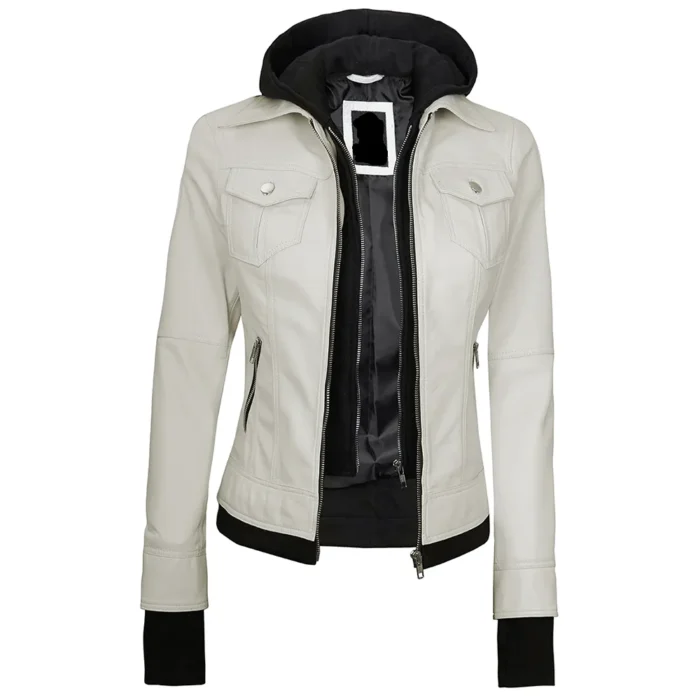 womens leather jackets-off white bomber jacket-womens leather motorcycle jacket-womens leather racer jacket-womens biker jacket-off white leather jacket