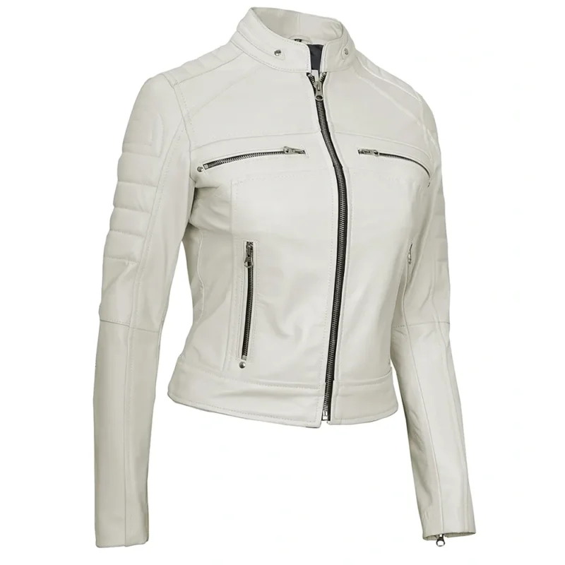 womens leather jackets-off white jacket-womens leather motorcycle jacket-womens leather racer jacket-womens biker jacket