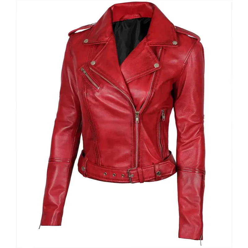 womens leather jackets-red leather jacket-womens leather motorcycle jacket-womens leather racer jacket-womens biker jacket-red leather jacket womens-womens red leather jacket