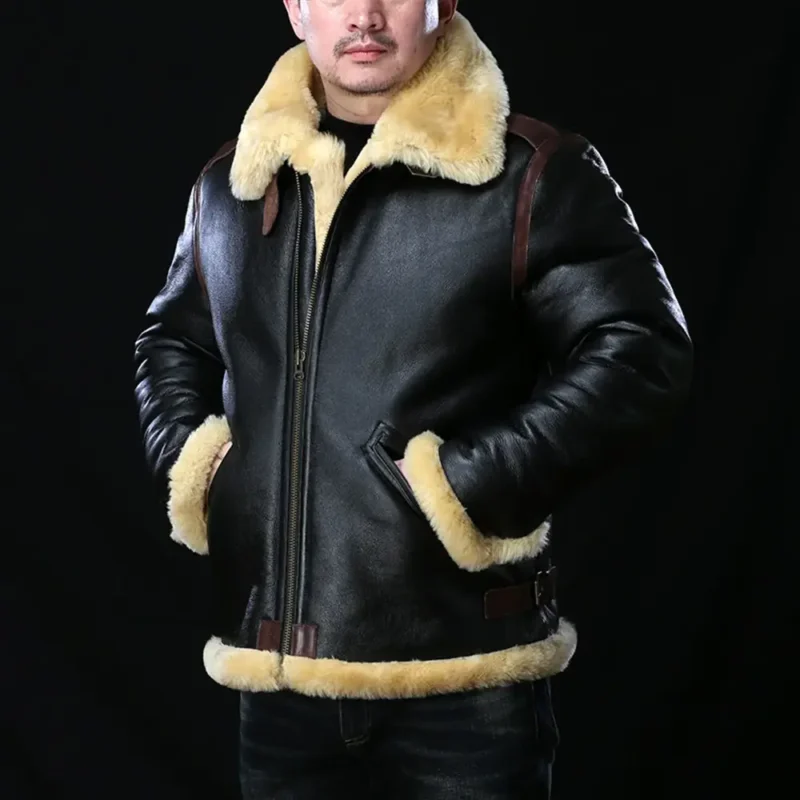 mens shearling jacket-shearling jacket-mens leather shearling jacket-sheepskin jacket mens-shearling bomber jacket -sheepskin shearling jacket-mens leather shearling jacket-aviator jackets-b3 sheepskin bomber jacket-b3 aviator jacket-army jackets-raf aviator jacket-WW2 jacket-ww2 aviator jacket-ww2 flight jacket-flying jacket ww2-black shearling jacket