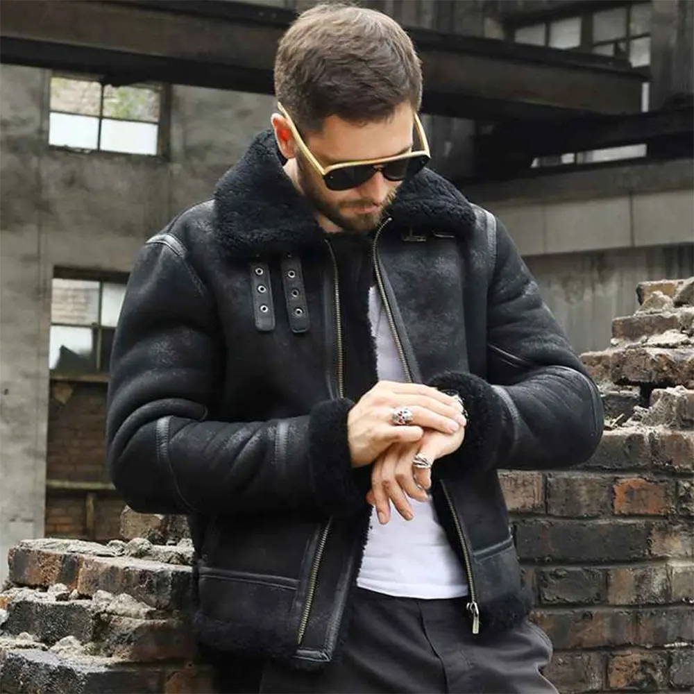 B3 bomber jacket-Sheepskin bomber jacket-B3 leather bomber jacket-B3 bomber jackets-B3 sheepskin bomber jacket-B3 bomber coat-B3 leather jacket-B3 jacket-B3 bomber jacket men