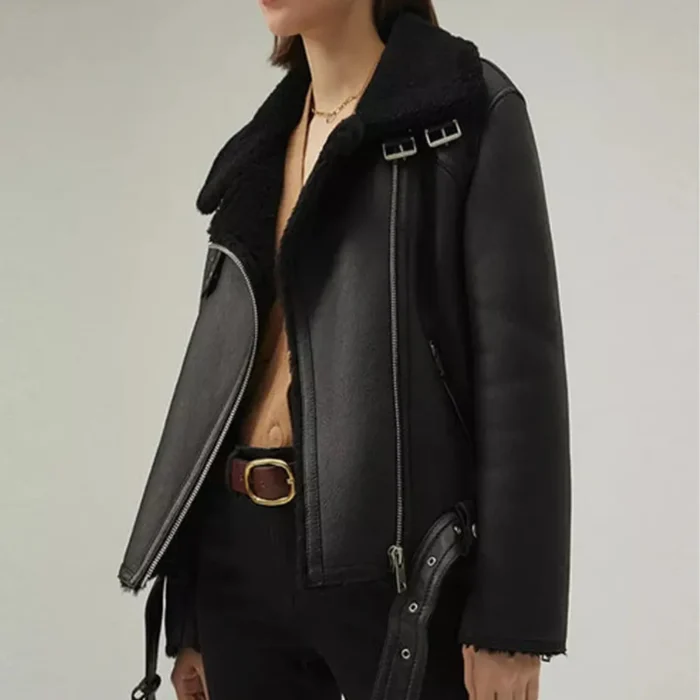 women shearling jacket-shearling jacket-womens leather shearling jacket-black sheepskin jacket womens-black leather shearling jacket-black shearling jacket womens-ladies shearling jacket-sheepskin leather jacket women's-black leather jacket with fur