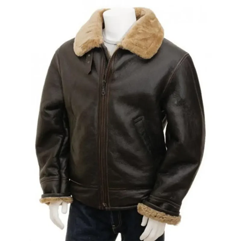 aviator jacket-aviator jacket mens-brown aviator jacket-leather aviator jacket-mens aviator jacket-flight jacket mens-leather aviator jacket-Mens Flight Jacket-leather flight jacket-shearling aviator jacket-mens winter jackets-winter jackets men-brown leather aviator jacket-brown leather jacket-mens brown leather jacket-b3 aviator Jacket