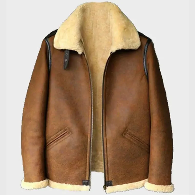 aviator jacket-aviator jacket mens-brown aviator jacket-leather aviator jacket-mens aviator jacket-flight jacket mens-leather aviator jacket-Mens Flight Jacket-leather flight jacket-shearling aviator jacket-mens winter jackets-winter jackets men-brown leather aviator jacket-brown leather jacket-mens brown leather jacket-b3 aviator Jacket