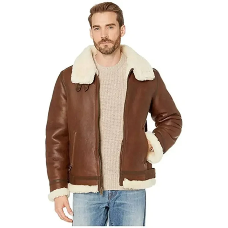 aviator jacket-aviator jacket mens-brown aviator jacket-leather aviator jacket-mens aviator jacket-flight jacket mens-leather aviator jacket-Mens Flight Jacket-leather flight jacket-shearling aviator jacket-mens winter jackets-winter jackets men-brown leather aviator jacket-brown leather jacket-mens brown leather jacket-b3 aviator Jacket