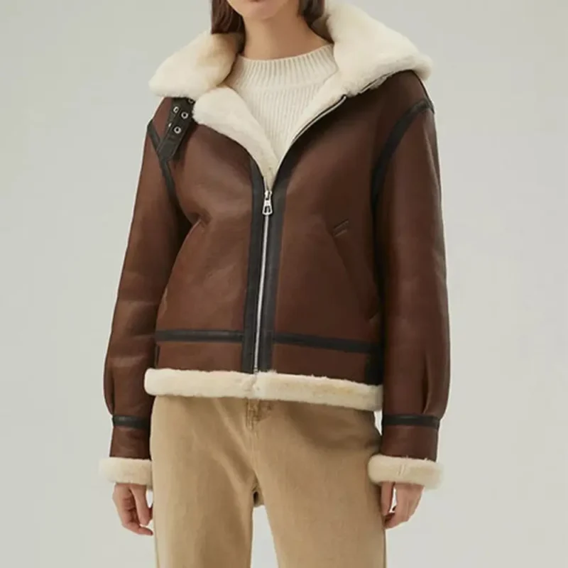 women shearling jacket-shearling jacket-womens leather shearling jacket-brown sheepskin jacket womens-brown leather shearling jacket-brown shearling jacket womens-ladies shearling jacket-sheepskin leather jacket women's-brown leather jacket with fur