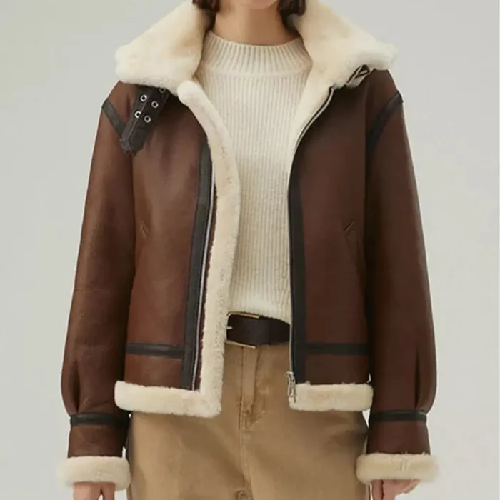 women shearling jacket-shearling jacket-womens leather shearling jacket-brown sheepskin jacket womens-brown leather shearling jacket-brown shearling jacket womens-ladies shearling jacket-sheepskin leather jacket women's-brown leather jacket with fur