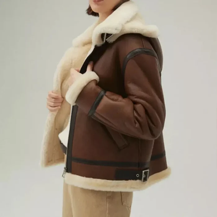 women shearling jacket-shearling jacket-womens leather shearling jacket-brown sheepskin jacket womens-brown leather shearling jacket-brown shearling jacket womens-ladies shearling jacket-sheepskin leather jacket women's-brown leather jacket with fur