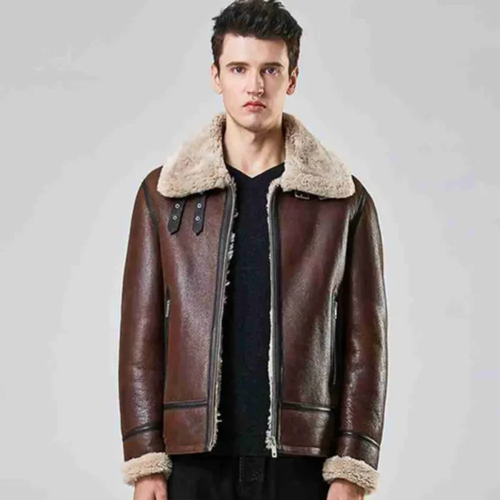 aviator jacket-aviator jacket mens-brown aviator jacket-leather aviator jacket-mens aviator jacket-flight jacket mens-leather aviator jacket-Mens Flight Jacket-leather flight jacket-shearling aviator jacket-mens winter jackets-winter jackets men-brown leather aviator jacket-brown leather jacket-mens brown leather jacket-b3 aviator Jacket