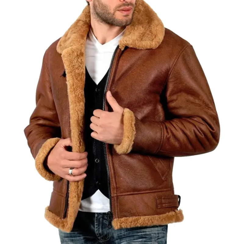 aviator jacket-aviator jacket mens-brown aviator jacket-leather aviator jacket-mens aviator jacket-flight jacket mens-leather aviator jacket-Mens Flight Jacket-leather flight jacket-shearling aviator jacket-mens winter jackets-winter jackets men-brown leather aviator jacket-brown leather jacket-mens brown leather jacket-b3 aviator Jacket