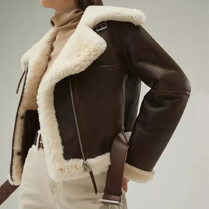 women shearling jacket-shearling jacket-womens leather shearling jacket-brown sheepskin jacket womens-brown leather shearling jacket-brown shearling jacket womens-ladies shearling jacket-sheepskin leather jacket women's-brown leather jacket with fur